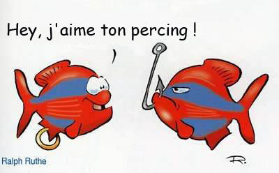 pas content pour le percing